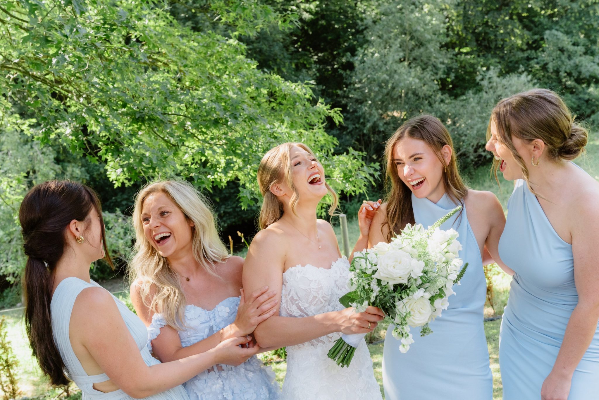 Svenja und ihre Freundinnen beim Gruppenbild